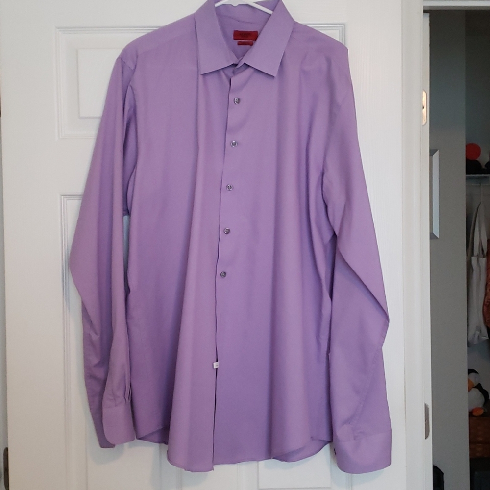 Alfani button down fitted dress shirt
